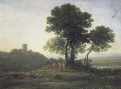 Claude Lorrain Landscape with Jacob and Laban (mk17) oil painting image